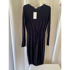 Steve Hender Long Black Dress Size Large Long Sleeve New with Tags